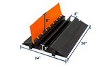 3” x 3” Cable Protector | Two-Channel