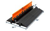 3” x 3” Cable Protector | Single Channel
