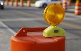 Battery Barricade Light | Single Sided | LED