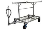 7.5 ft Metal Barricade Bundle and Transportation Cart