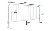 8 ft Metal Barricade Bundle and Storage Rack