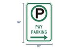 Pay for Parking Sign | Size Options