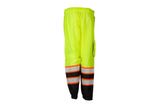 Black Bottom Mesh Pants - Orange & Lime