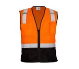 Black Bottom Mesh Safety Vest