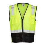 Black Bottom Mesh Safety Vest