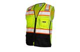 Premium Black Bottom Mesh Safety Vest