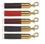 1.5" Naugahyde Rope w/ Slide Snap Ends