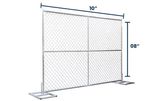 8' x 10' Versa Chain Link Temp Fence Panel | Truckload Bundle