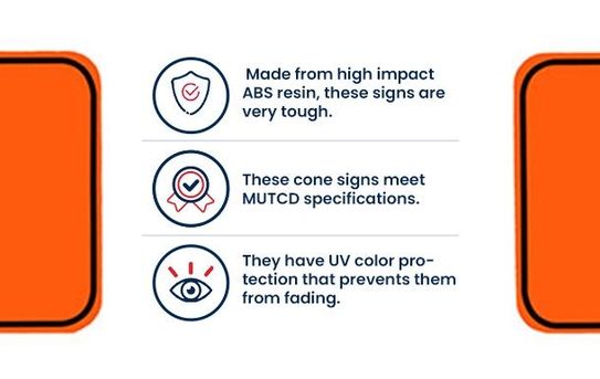 Cone Signs | One-Sided