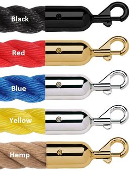Twisted Outdoor Polypropylene Rope with Slide Snap Ends – 1.5 in Dia.
