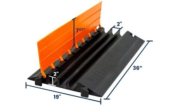 2” x 2” Cable Protector | Three-Channel