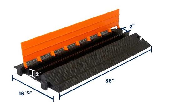 2” x 2” Cable Protector | Two-Channel