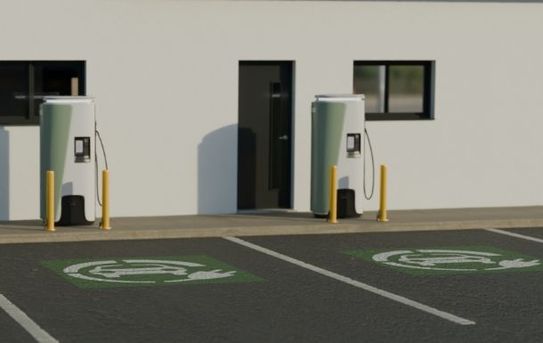 Electric Vehicle Charging Station | Marking Stencil