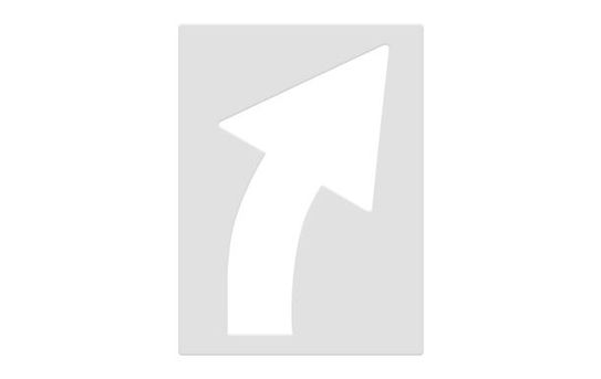 5' Arrow | Straight or Curved | Marking Stencil