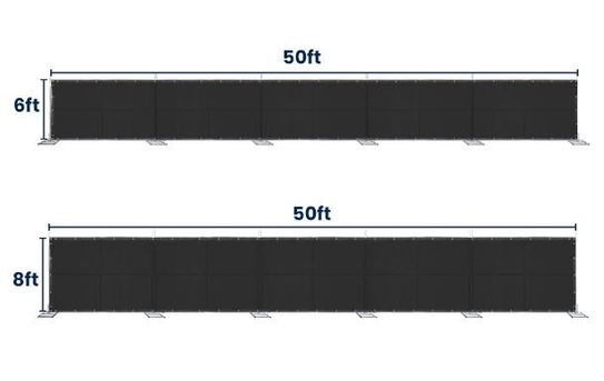 Block 90 Privacy Screen with Logo