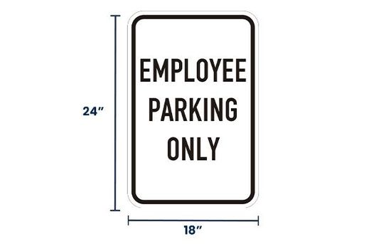 Employee Parking Only Sign | Size Options