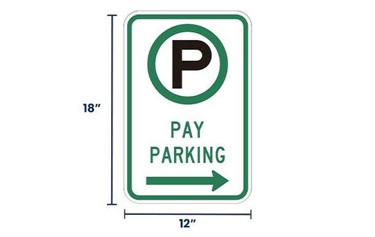 Pay for Parking Sign | Size Options