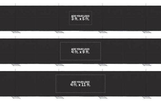 Block 90 Privacy Screen with Logo