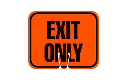 Cone Signs | Double-Sided