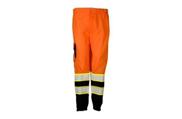 Black Bottom Mesh Pants - Orange & Lime