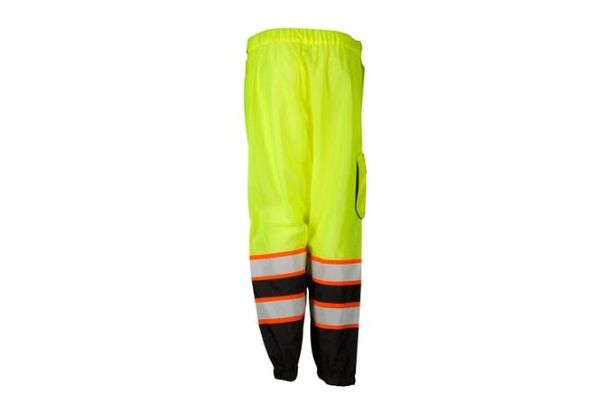 Black Bottom Mesh Pants - Orange & Lime