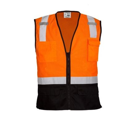 Black Bottom Mesh Safety Vest
