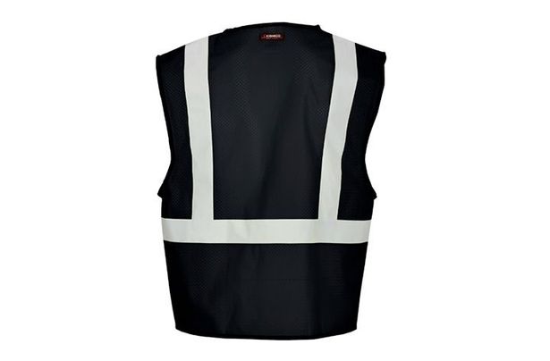 Enhanced Visibility Black Mesh Vest