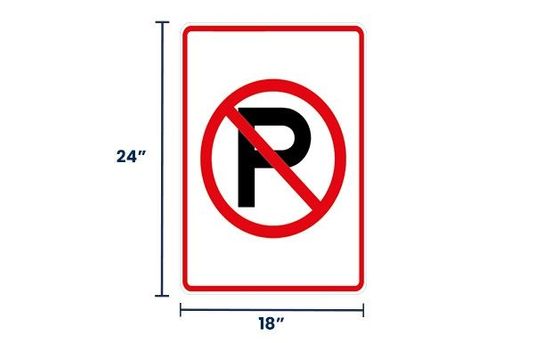 No Parking Symbol Sign | Size Options