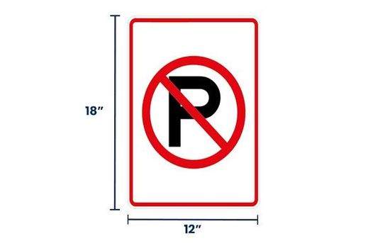 No Parking Symbol Sign | Size Options