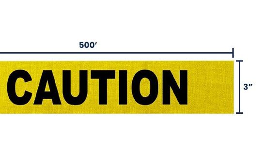 Woven Caution Barricade Tape