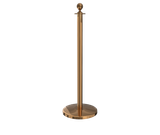 Polished Brass Ball Top Stanchion Post with Sloped Base