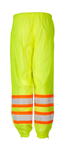 Drawstring Waist Mesh Safety Pants - Lime w/ Orange