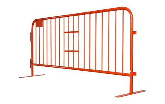8 ft Metal Barricade | Powder Coated Orange