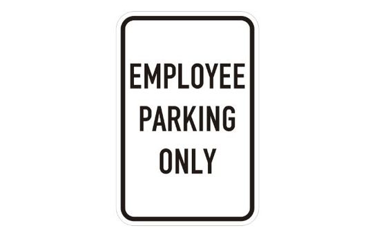 Employee Parking Only Sign | Size Options