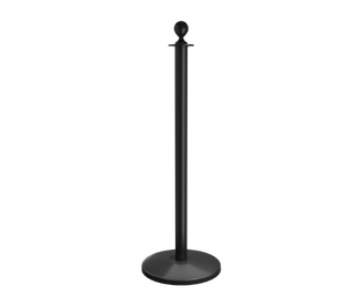 black-ball-top-stanchion-post-sloped-base