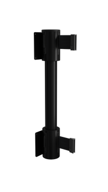 10'L Retractable Double Belt Barrier | Wall Mounted